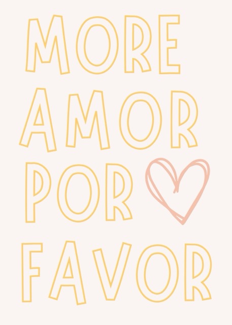 Breng een positieve vibe in je interieur met de “More Amor Por Favor” Poster. Deze moderne typografieposter met een zachte pastel look en een speels hartje is perfect om liefde en optimisme in huis, kantoor of studio te brengen. De Spaanse tekst betekent “Meer liefde, alsjeblieft” en geeft een warme, internationale touch aan elke ruimte.