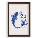 Twee Blauwe Koi Carpers