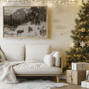 Deux élans dans la nature