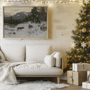 Deux élans dans la neige