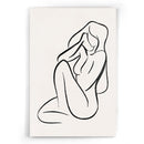 Female Line Art Minimalistische Drieluik