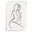 Female Line Art Minimalistische Drieluik