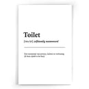 Woorden boek Toilet Poster I Canvas I Poster I walljar.com I Badkamer I