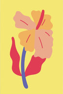 Yellow Abstract Flower