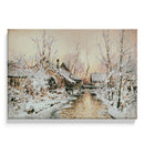 Lever de soleil avec neige