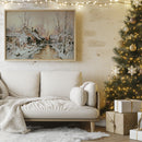 Lever de soleil avec neige