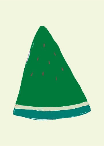 De Emerald Green Watermelon Slice Poster brengt een speelse en creatieve twist aan jouw interieur. Deze handgetekende illustratie van een watermeloen in een verrassende smaragdgroene kleur is een echte eye-catcher. Perfect voor een keuken, eetkamer of een kleurrijke, moderne ruimte.