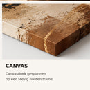 Golden Abstract Flow canvas – materiaalvoorbeeld met volledige omschrijving