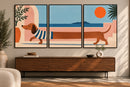 Sfeermockup Mediterranean Dachshund boven dressoir