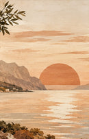 Mediterranean Golden Hour drieluik paneel 2