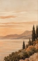 Mediterranean Golden Hour drieluik paneel 3