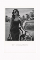 live without limits poster modern interieur zwart wit