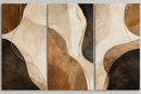 organic earth flow – origineel drieluik