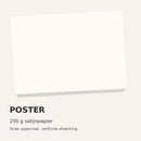 Materiaalvoorbeeld posterpapier – papierstructuur