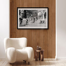 Bella Milano Piazza Cavour poster met lijst - Walljar