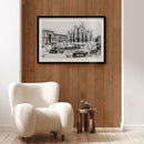 Bella Milano Piazza del Duomo l poster met lijst - Walljar