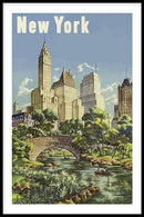 New York travel poster - Walljar