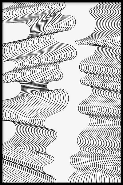 Line art poster