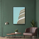 Abstract Wit Gebouw - Walljar