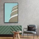 Abstract Wit Gebouw - Walljar