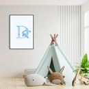 dolfijn alfabet poster