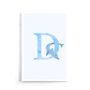 dolfijn alfabet poster