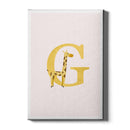 giraffe alfabet poster