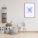 narwal alfabet poster 