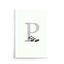 panda alfabet poster