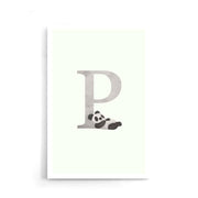 panda alfabet poster