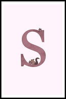 Eekhoorn alfabet poster