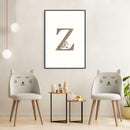 Zebra alfabet poster