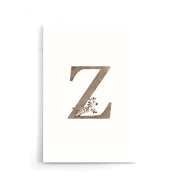 Zebra alfabet poster