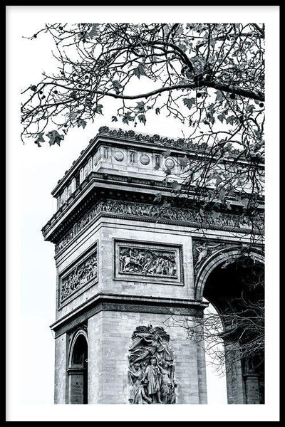 Commander une affiche noir et blanc Arc De Triomphe walljar