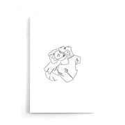 Line art poster