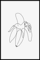 Banaan line art poster