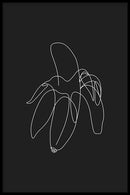 Banaan line art poster