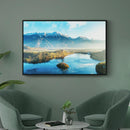 Gebergte water landschap poster