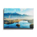 Gebergte water landschap poster