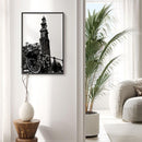 Blooming Bicycle & Westertoren - Walljar