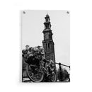 Blooming Bicycle & Westertoren - Walljar