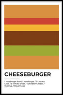 Cheeseburger Abstract - Walljar