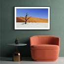 Woestijn vlakte poster