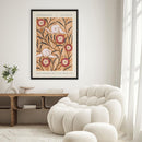 Emile-Alain Séguy - Art Nouveau Flower pattern II - Walljar