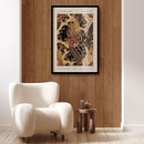 Emile-Alain Séguy - Flower pattern Art Deco II - Walljar