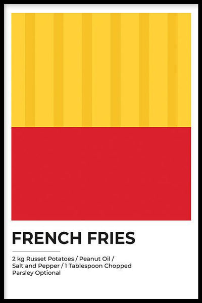 French Fries Abstract - Walljar