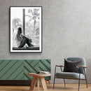 Girl in window poster