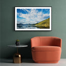 Rivier landschap poster