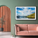 Rivier landschap poster