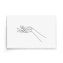 Hand Line Art poster - Walljar
